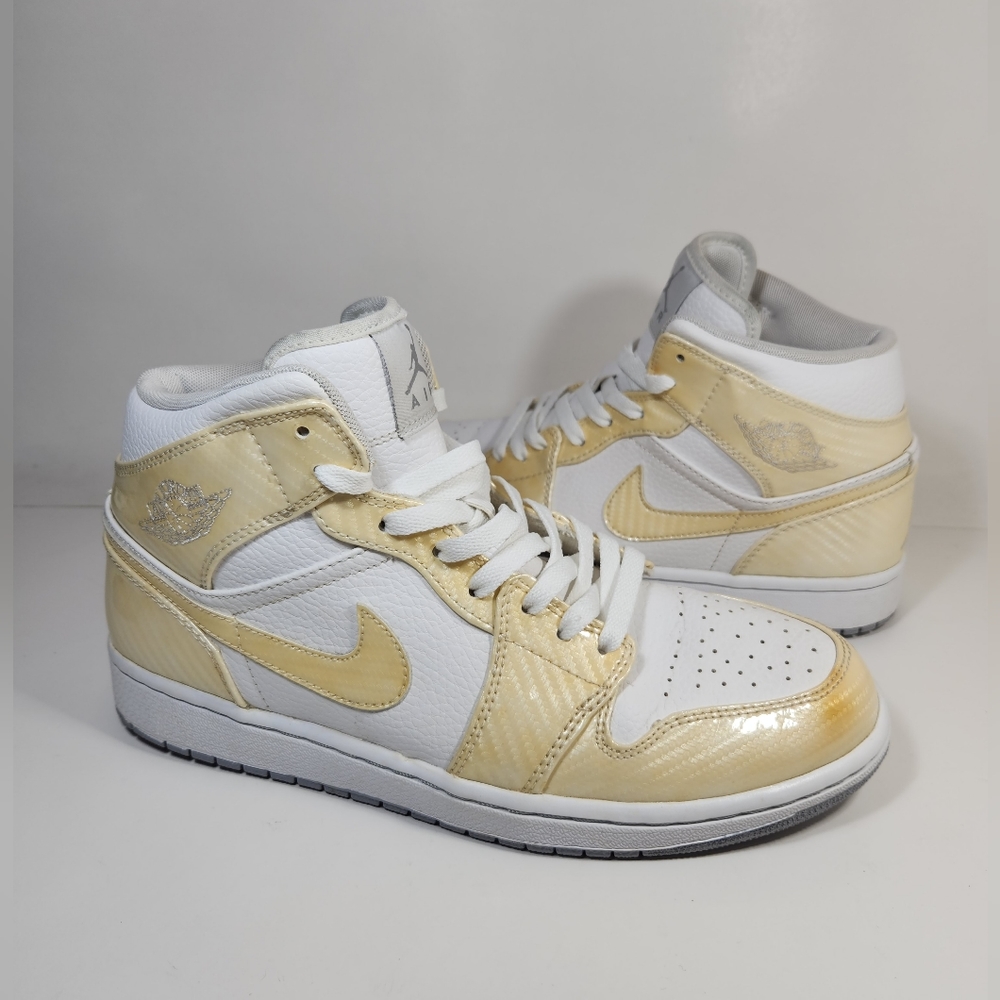 Nike Air Jordan 1 Phat White Wolf Grey 364770-102 Men's Size 9.5